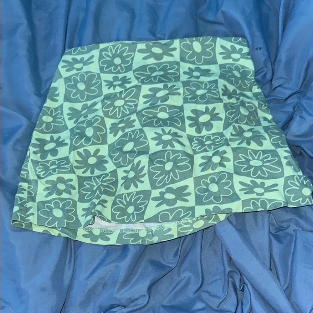 Floral Green Women's Skirt